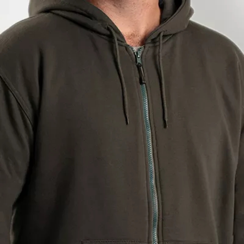 Berne Mens Long Sleeve Fleece Zipper Big and Tall Hoodie