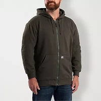 Berne Mens Long Sleeve Fleece Zipper Big and Tall Hoodie