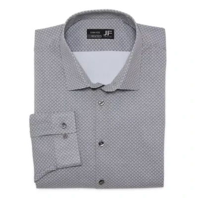 J. Ferrar Mens Big & Tall Regular Fit Easy Care Stretch Fabric Long Sleeve Dress Shirt