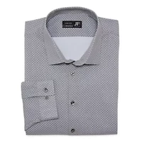 J. Ferrar Mens Big & Tall Regular Fit Easy Care Stretch Fabric Long Sleeve Dress Shirt