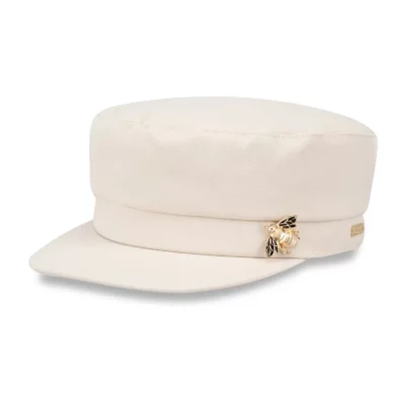 JS Jessica Simpson Twill Cabbie With Bumble Bee Pin Womens Cadet Hat