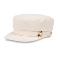 JS Jessica Simpson Twill Cabbie With Bumble Bee Pin Womens Cadet Hat