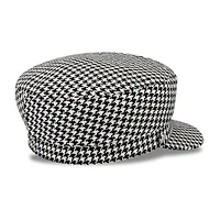 JS Jessica Simpson Houndstooth Cabby Womens Cadet Hat