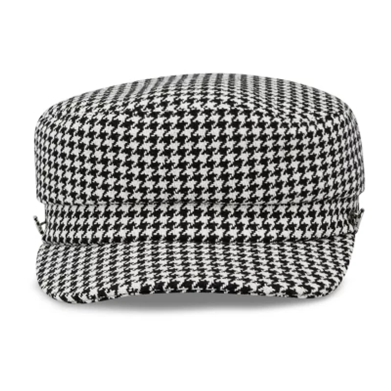 JS Jessica Simpson Houndstooth Cabby Womens Cadet Hat