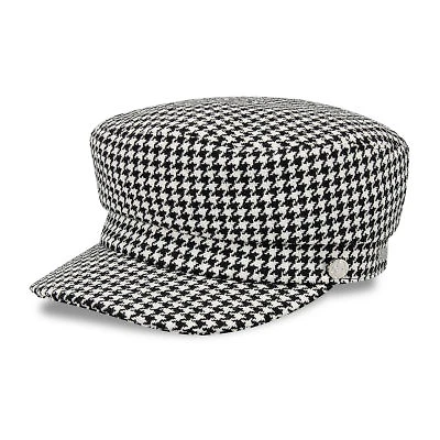 JS Jessica Simpson Houndstooth Cabby Womens Cadet Hat