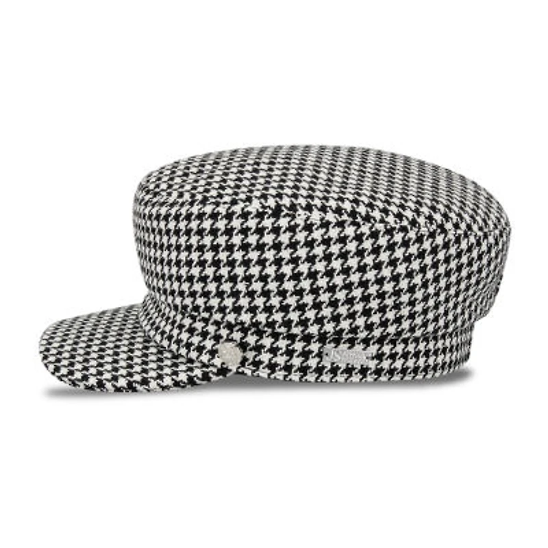 JS Jessica Simpson Houndstooth Cabby Womens Cadet Hat