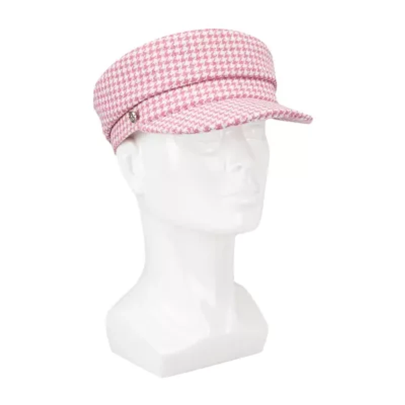 JS Jessica Simpson Houndstooth Cabby Womens Cadet Hat