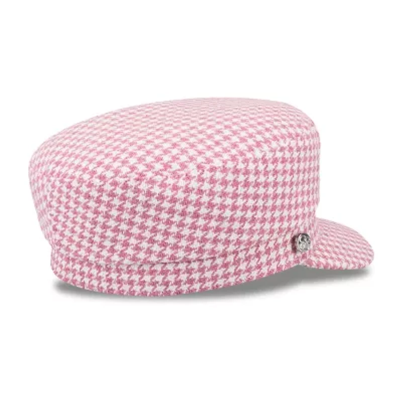 JS Jessica Simpson Houndstooth Cabby Womens Cadet Hat