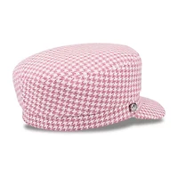 JS Jessica Simpson Houndstooth Cabby Womens Cadet Hat