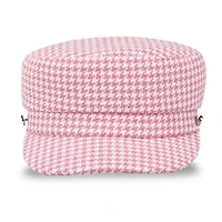 JS Jessica Simpson Houndstooth Cabby Womens Cadet Hat