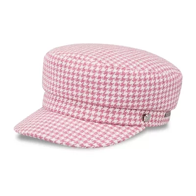 JS Jessica Simpson Houndstooth Cabby Womens Cadet Hat