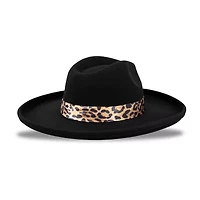 JS Jessica Simpson Felt Pencil Brim Fedora Womens