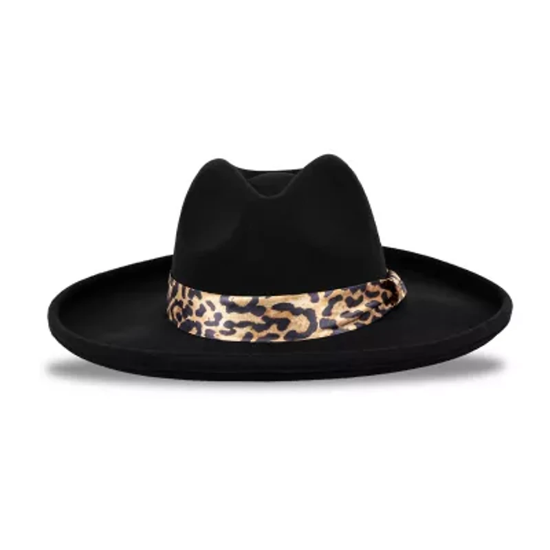 JS Jessica Simpson Felt Pencil Brim Fedora Womens