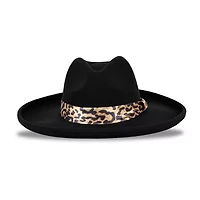 JS Jessica Simpson Felt Pencil Brim Fedora Womens