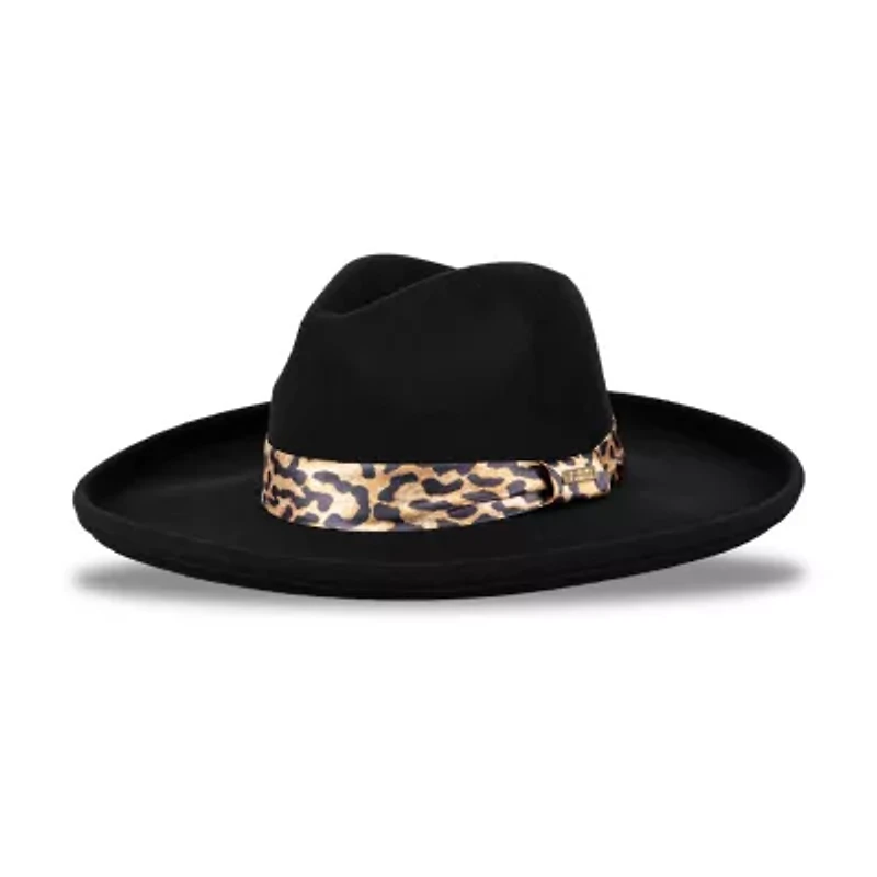 JS Jessica Simpson Felt Pencil Brim Fedora Womens