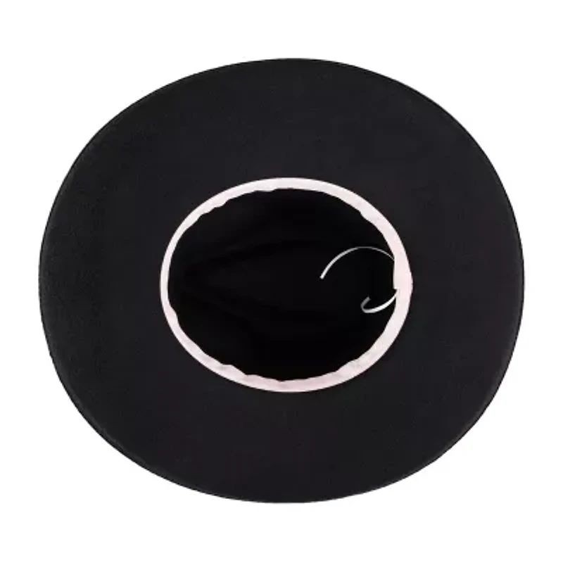 JS Jessica Simpson Felt Pencil Brim Fedora Womens