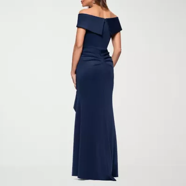 DJ Jaz Off The Shoulder Womens Short Sleeve Midi Evening Gown | MainPlace  Mall