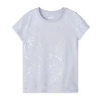 PUMA Big Kid Girls Crew Neck Short Sleeve Regular Fit Graphic T-Shirt