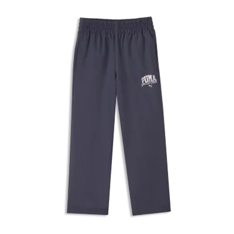 PUMA Big Kid Girls Wide Leg Regular Fit Pull-On Pant
