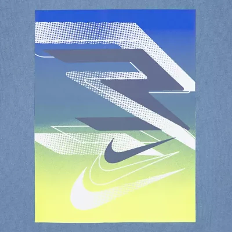 Nike 3BRAND by Russell Wilson Big Kid Boys Crew Neck Short Sleeve Regular Fit Graphic T-Shirt