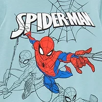 Toddler Boys Crew Neck Short Sleeve Regular Fit Spiderman Graphic T-Shirt