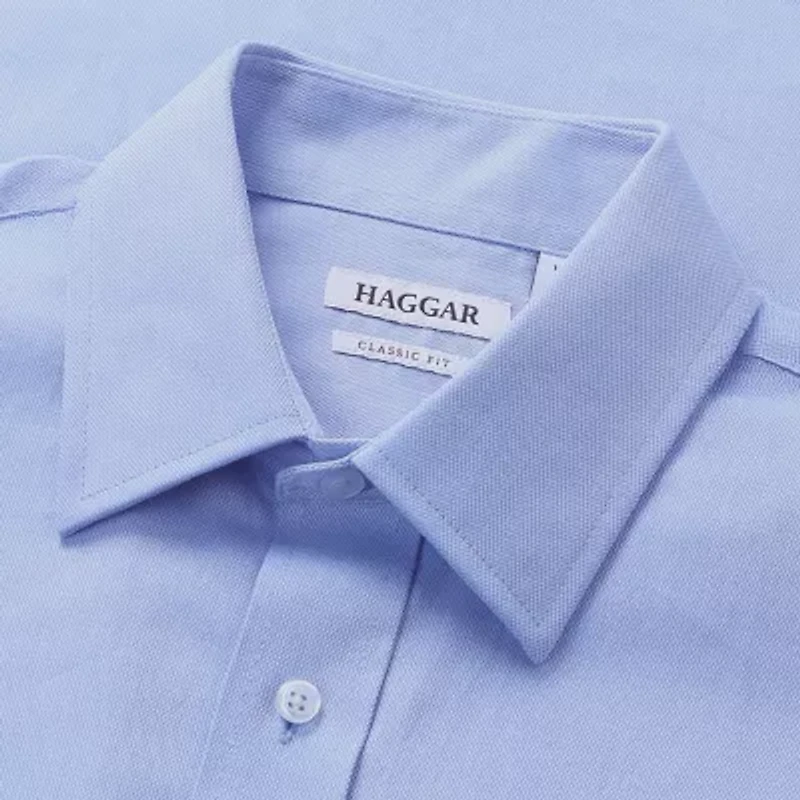 Haggar Premium Comfort Mens Classic Fit Easy Care Long Sleeve Dress Shirt