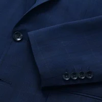 Haggar JMH Prince Of Wales Mens Stretch Fabric Classic Fit Plaid Suit Jacket