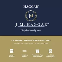 Haggar JMH Twill Mens Stretch Fabric Flat Front Suit Pant