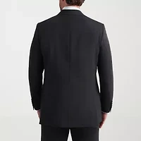 Haggar JMH Tailored Wool Windowpane Mens Stretch Fabric Regular Fit Suit Jacket