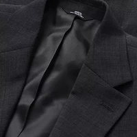Haggar JMH Tailored Wool Windowpane Mens Stretch Fabric Regular Fit Suit Jacket