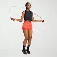 adidas Womens Mid Rise Moisture Wicking Active Pull-On Short