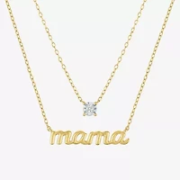 Yes Please! (G-H / Si2-I1) Womens Diamond Accent Lab Grown White Diamond Accent 2-pc. Pendant Necklace Set