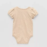 Okie Dokie Baby Girls Round Neck Short Sleeve Bodysuit