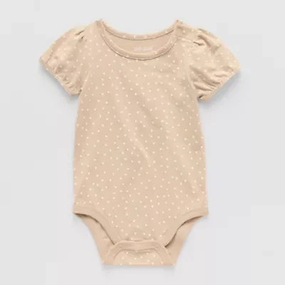 Okie Dokie Baby Girls Round Neck Short Sleeve Bodysuit
