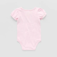 Okie Dokie Baby Girls Round Neck Short Sleeve Bodysuit