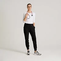 Barco Unify Bup647 Union 5-Pocket Mid-Rise Jogger Womens Stretch Fabric Moisture Wicking Wrinkle Resistant Scrub Pant