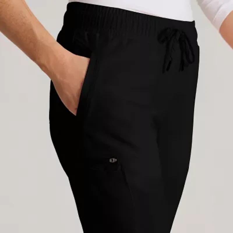 Barco Unify Bup647 Union 5-Pocket Mid-Rise Jogger Womens Petite Stretch Fabric Moisture Wicking Wrinkle Resistant Scrub Pant
