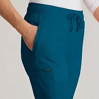 Barco Unify Bup647 Union 5-Pocket Mid-Rise Jogger Womens Petite Stretch Fabric Moisture Wicking Wrinkle Resistant Scrub Pant