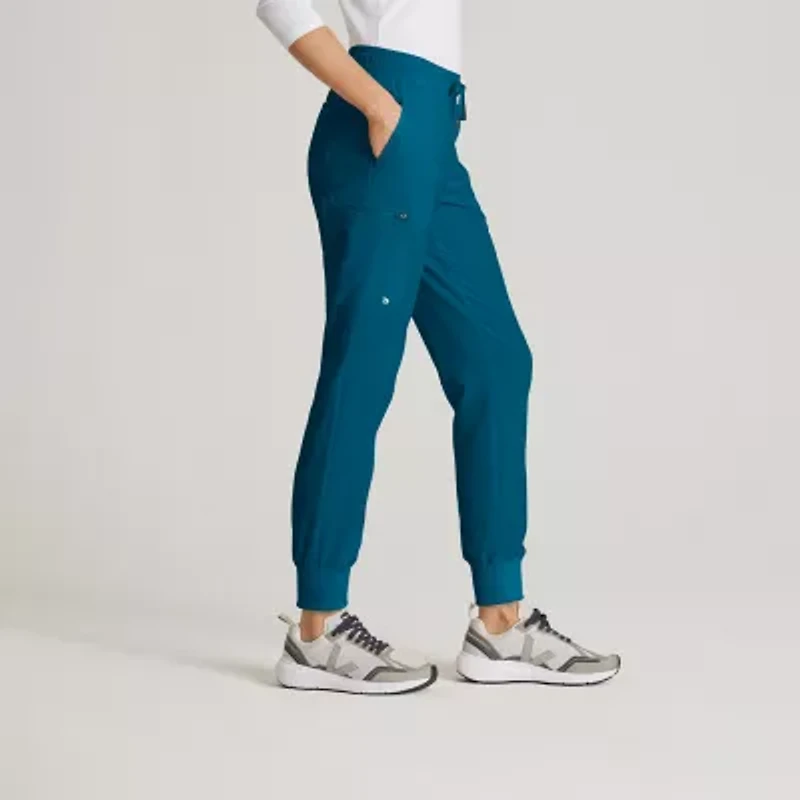 Barco Unify Bup647 Union 5-Pocket Mid-Rise Jogger Womens Plus Tall Stretch Fabric Moisture Wicking Wrinkle Resistant Scrub Pant