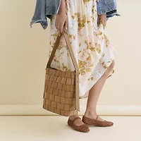 Nicole Miller Womens Round Closed Toe Ballet Flats