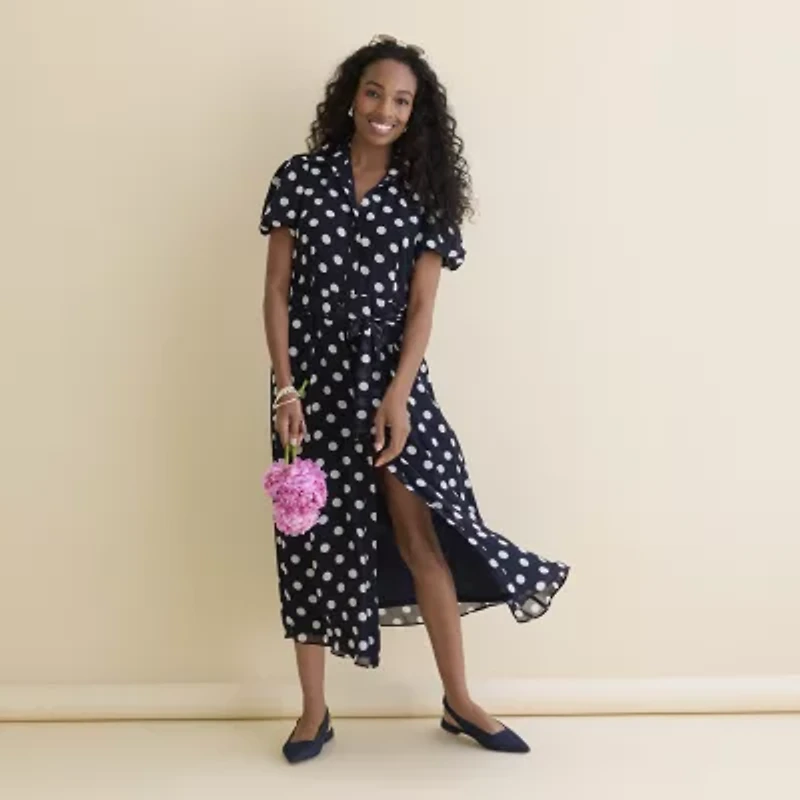 Liz Claiborne Shae Womens Pointed Closed Toe Ballet Flats