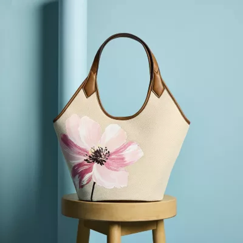 Liz Claiborne Sasha Canvas Tote Bag