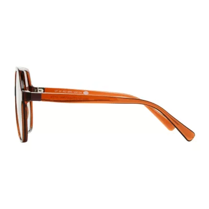 a.n.a Orange Geo Womens Uv Protection Sunglasses