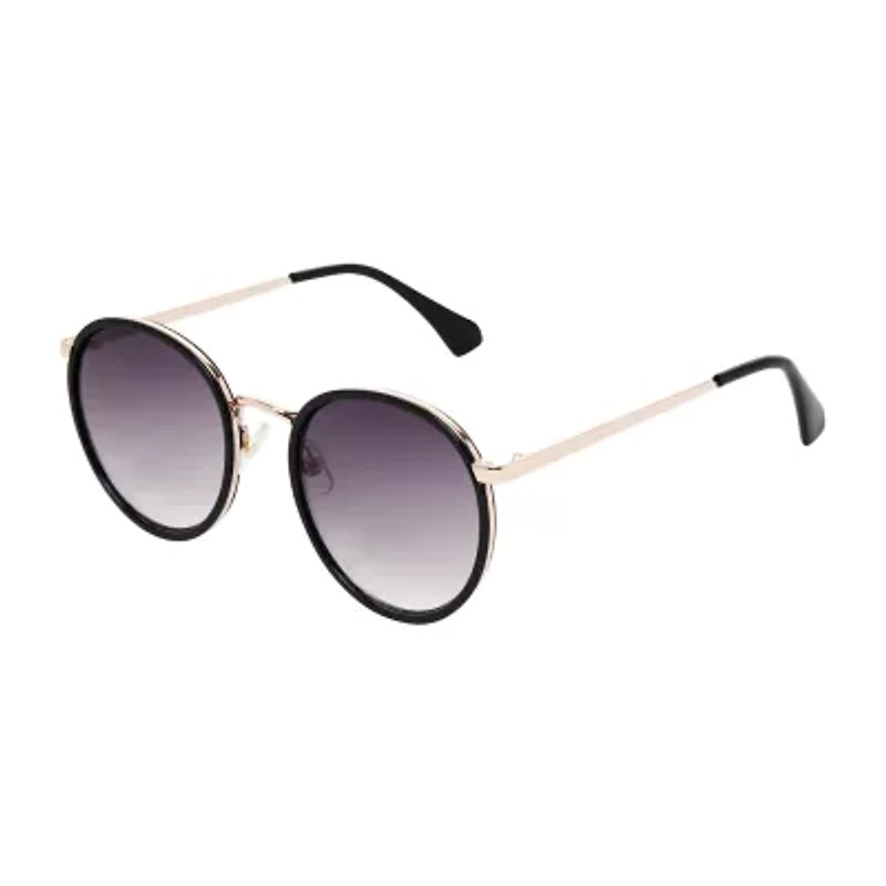 a.n.a Black Round Womens Uv Protection Round Sunglasses