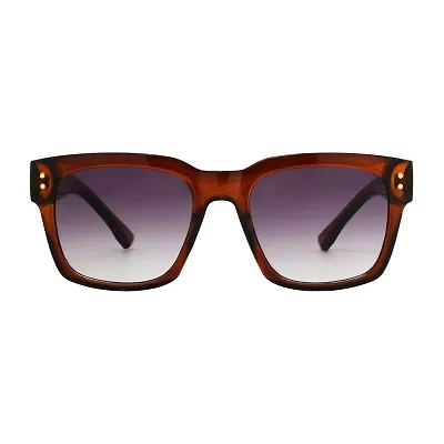 a.n.a Orange Square Womens Uv Protection Square Sunglasses