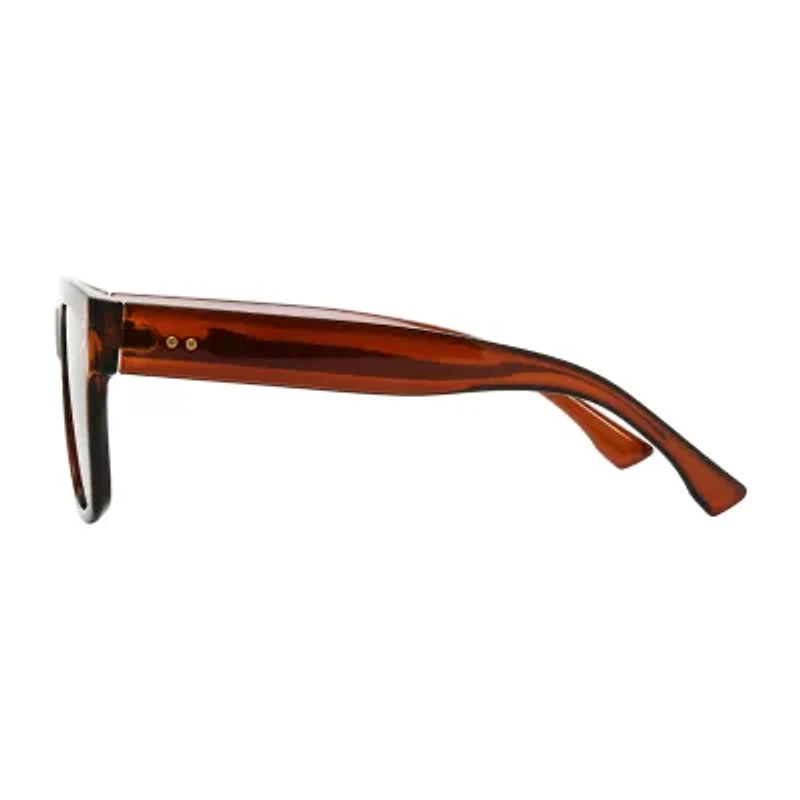 a.n.a Orange Square Womens Uv Protection Square Sunglasses