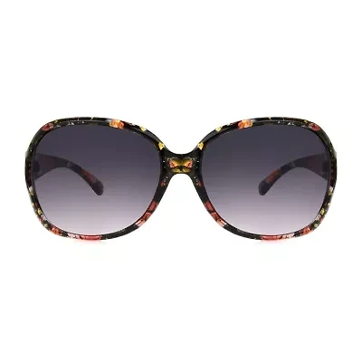 Mixit Sparkle Womens Uv Protection Square Sunglasses