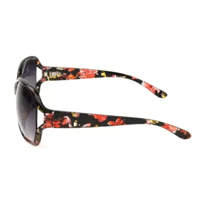 Mixit Sparkle Womens Uv Protection Square Sunglasses