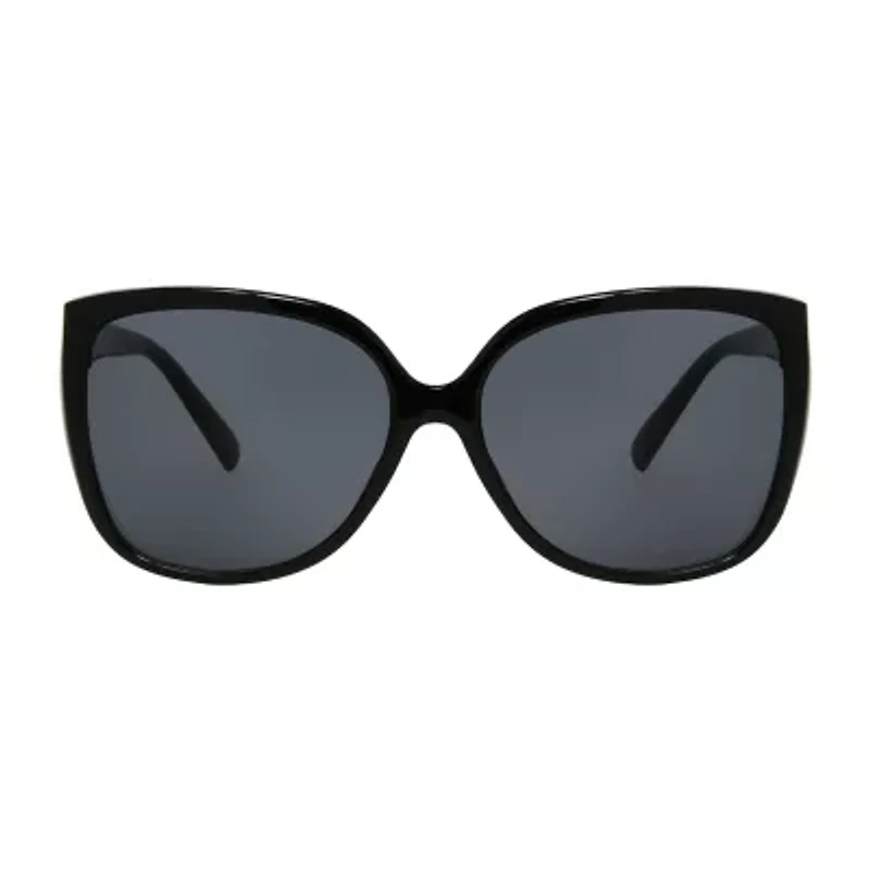 Mixit Black Cateye Womens Uv Protection Cat Eye Sunglasses