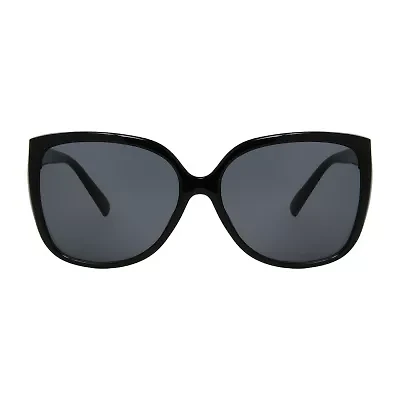 Mixit Black Cateye Womens Uv Protection Cat Eye Sunglasses